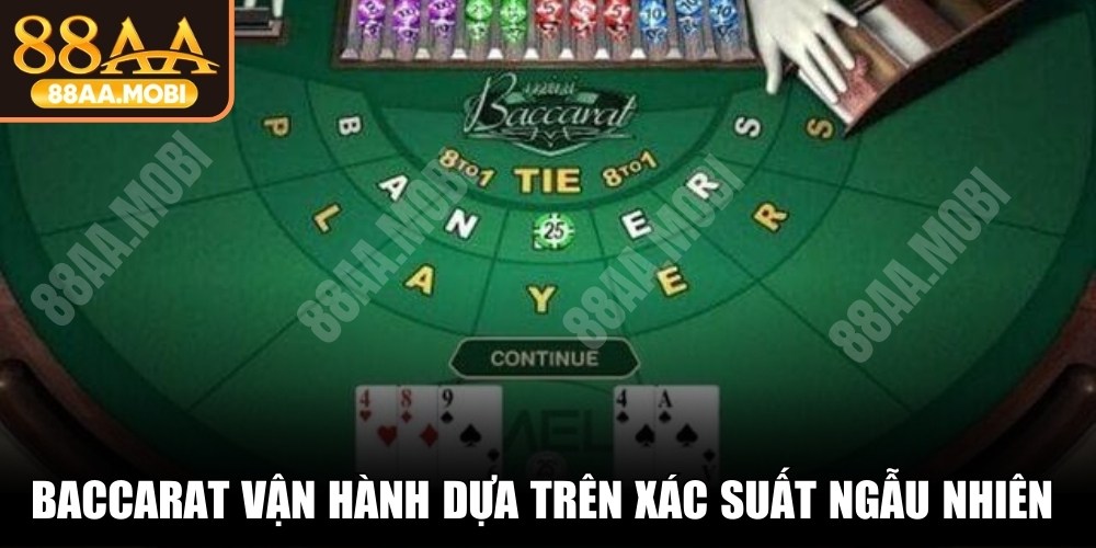 Baccarat vận hành dựa trên xác suất ngẫu nhiên và minh bạch