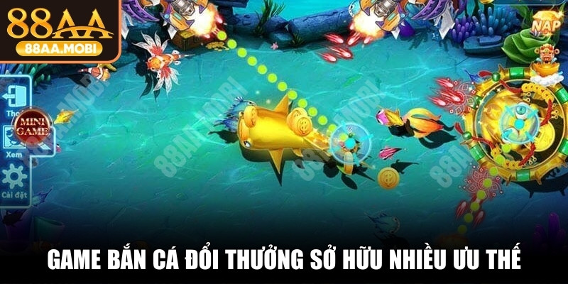Game bắn cá đổi thưởng sở hữu nhiều ưu thế, thu hút đông đảo người chơi